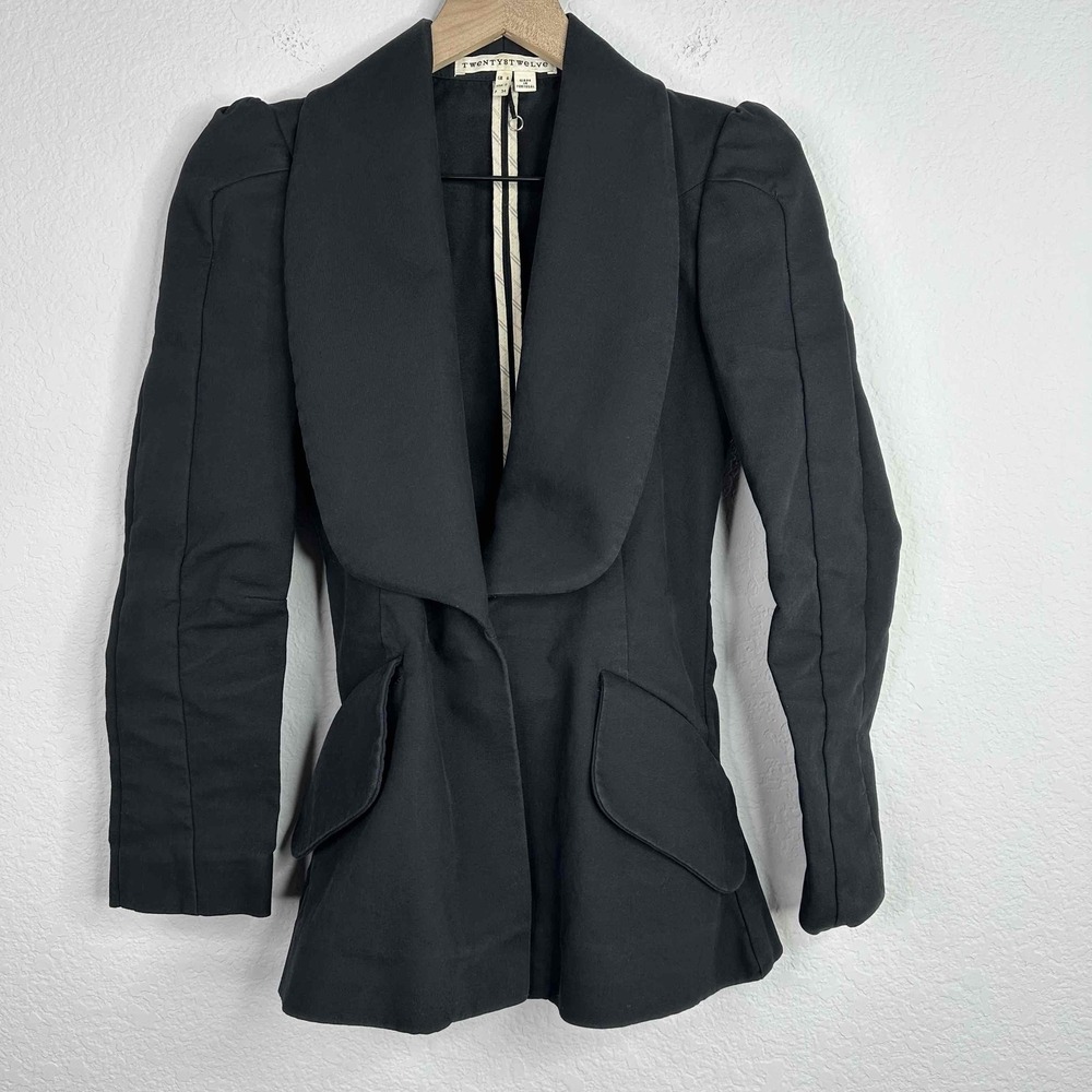 Twenty8Twelve Blazer Jacket 2 Black Goth Dark Academia Grunge‎ Witchy Steampunk